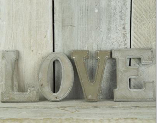 LOVE Concrete Letters