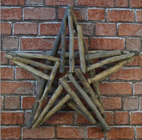 Large Rustic Wood Star