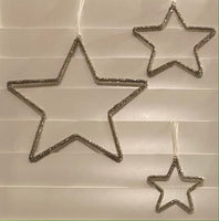 Silver Beaded Star Medium