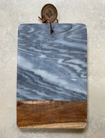 Acacia Wood & Marble Chopping Board