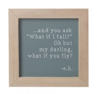 My Darling What if you Fly Framed Print